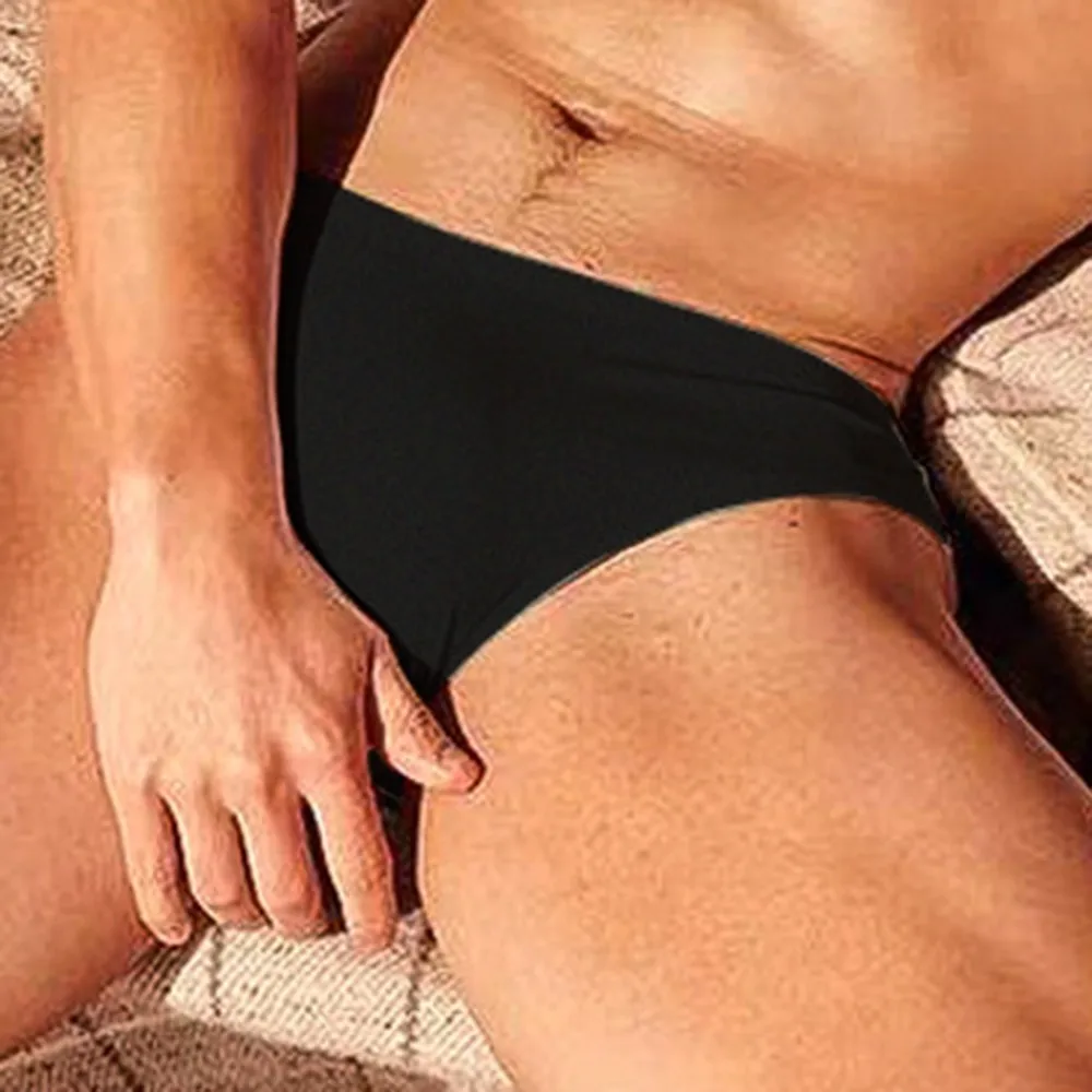 

Mens Sexy Low Rise Modal Stretchy Briefs T-Back Breathable Underwear Gays Underpants Solid Color Briefs Трусы Мужские