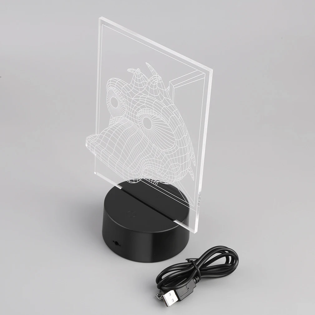 Энергосберегающий USB светильник или иллюзионный с питанием от аккумулятора 3D