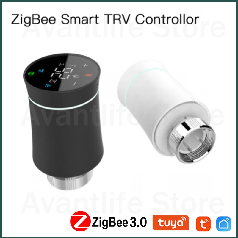 

Tuya ZigBee 3.0 Thermostat Radiator Actuator Valve Smart Programmable TRV Temperature Controller Alexa Voice Control New