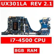 UX301LA i7-4500 Processor CPU 8GB RAM Mainboard REV 2.1 For ASUS Ultrabook UX301 UX301L UX301LA Zenbook Motherboard Test 100% OK