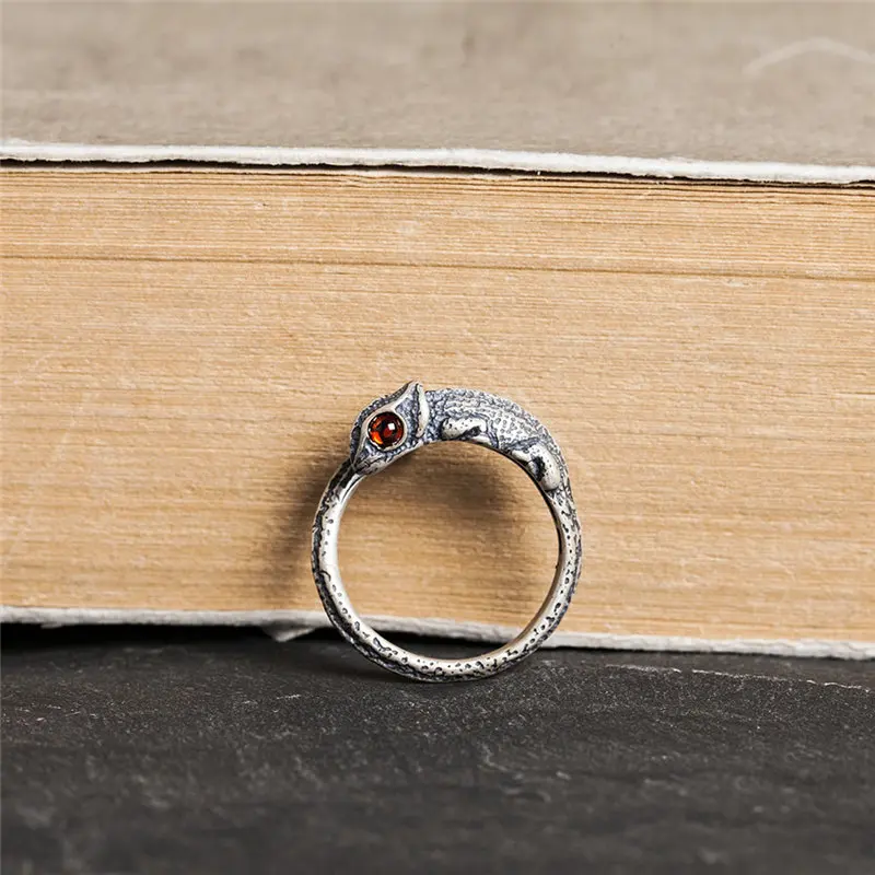 HelloLook 925 пробы серебро Хамелеон кольцо для Для мужчин женщин Регулируемая Размеры