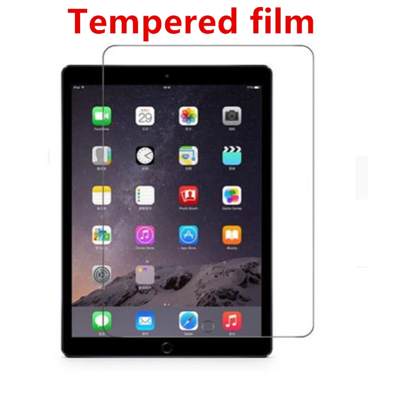 Мрамор чехол для iPad 10,2 из искусственной кожи чехол-подставка чехол для iPad 9,7 воздуха 2/1 Air 10,5 мини 1/2/3/4 с автоматическим включением и отключением экрана - Цвет: Tempered film