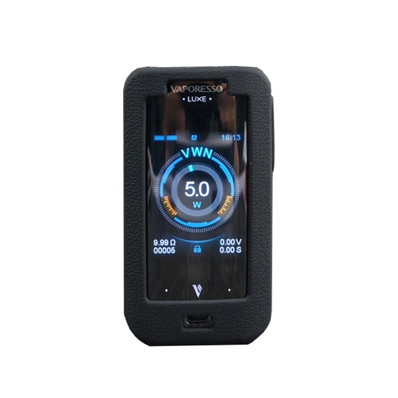 black gel no mod Силиконовый чехол для Vaporesso Lux 220W TC Kit, чехол для кожи, гелевая оболочка, подходит для Vaporesso Lux 220W Mod shield - Цвет: black gel no mod
