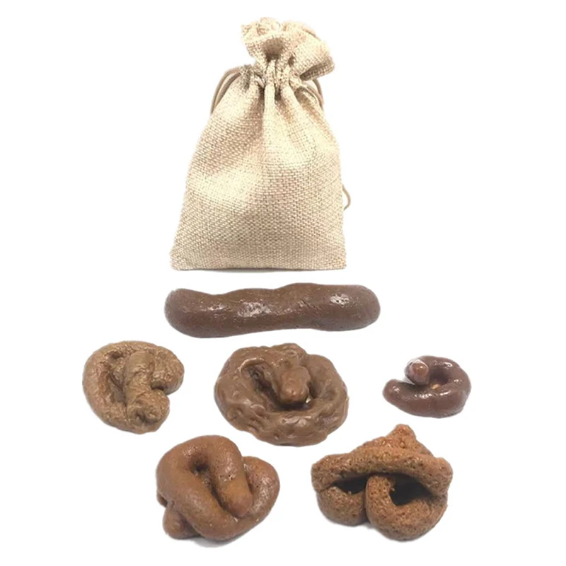 

Soft Fake Poop Feces Pranks Toys Gag Gift Realistic Mischief Novelty Toys for Joke Trick Halloween April Fools Day Party