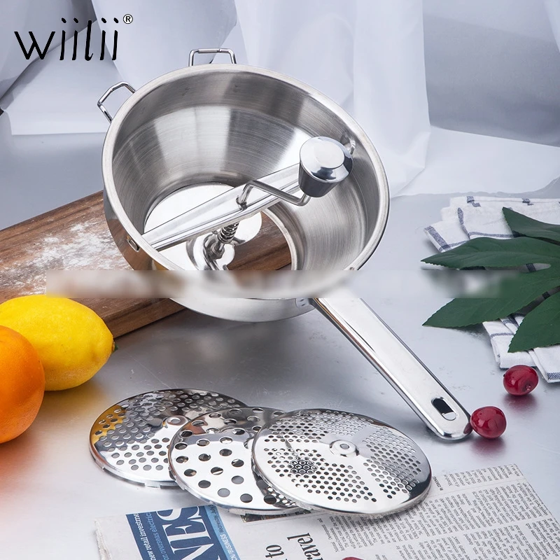 1 шт. ручная пищевая мельница из нержавеющей стали измельчитель джема кухонная