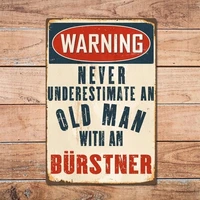 retro wall decoration home decoration never underestimate an old man with rstner metal tin sign pin up metal sign