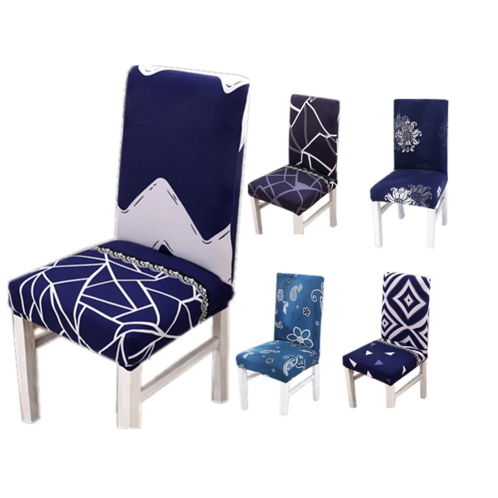 Стул без подлокотников Чехлы для гостиной печать съемные эластичные ресторан