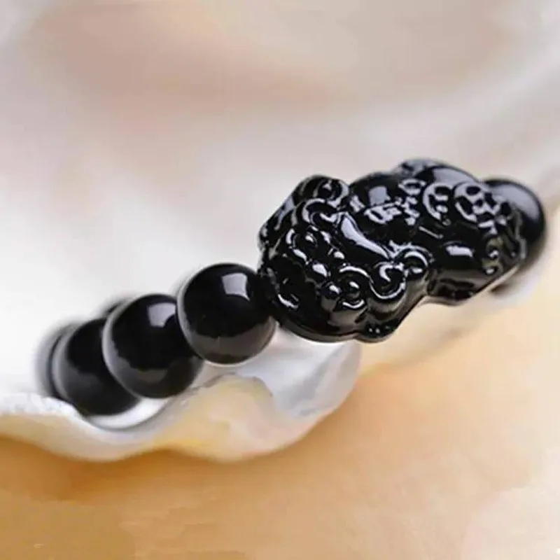 

PIXIU Bracelets12mm Crystal Beads White Yellow Black Purple Color for Choice Rope Chain Gifts Preferred Wholesale Bulk