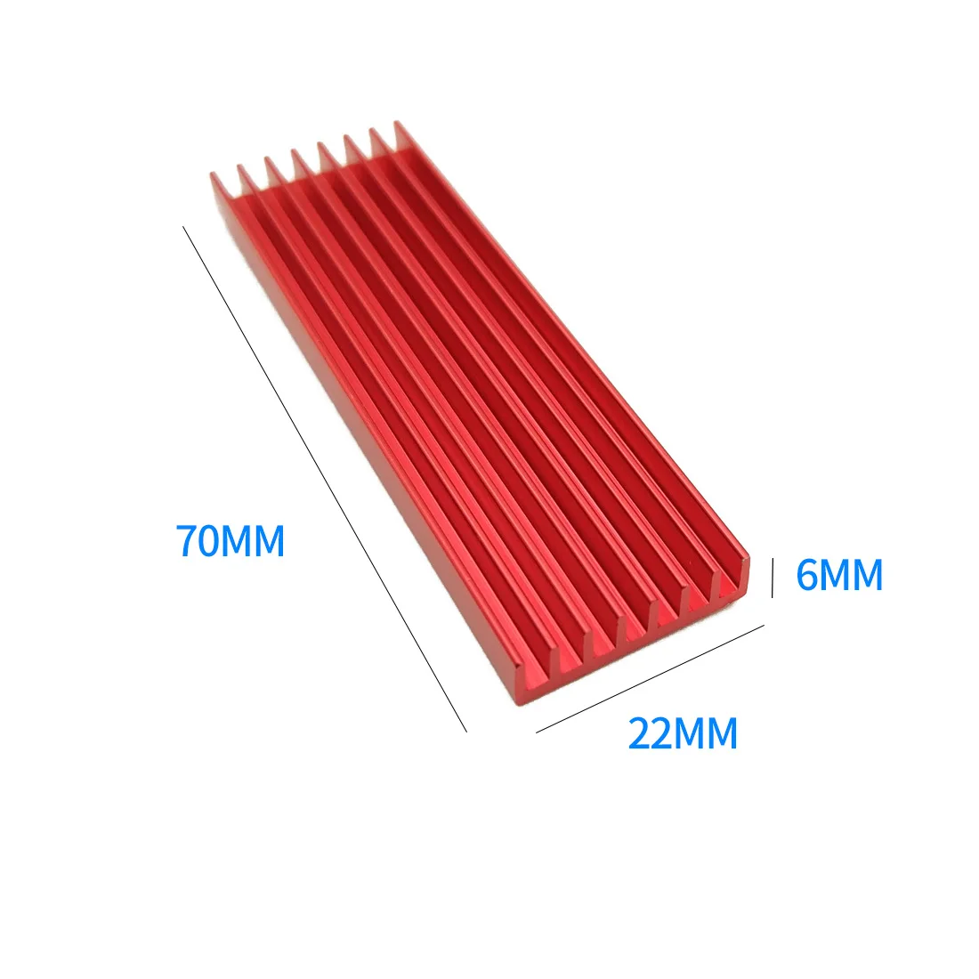 XT-XINTE Heatsink Cooler Heat Sink Thermal Conductive Adhesive for NVME NGFF M.2 2280 PCI-E SSD 70x22MM Thickness 3/6MM images - 6