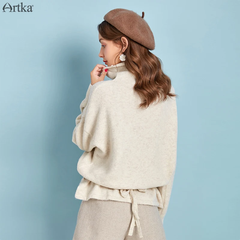 ARTKA 2019 Осень Зима Новый женский шерстяной свитер многоцветный Повседневный
