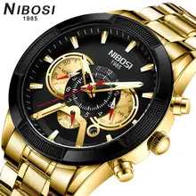 NIBOSI Top Brand Luxury Men's Watches Fashion Business Sports Clocks Quartz Watch men Waterproof wri