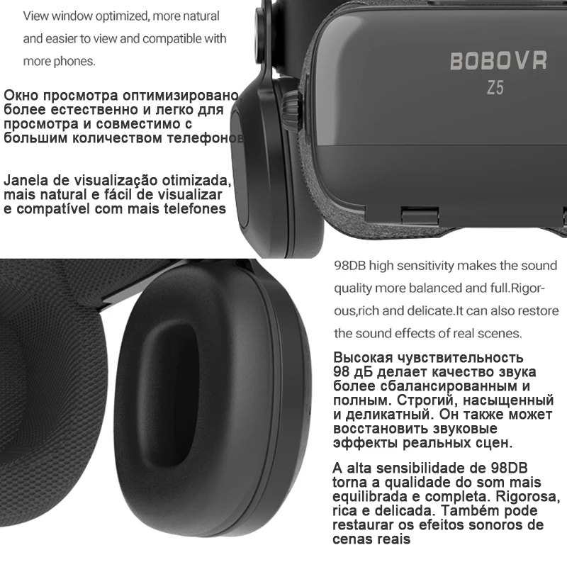 Bobovr Z5 шлем Bobo 3D VR очки Виртуальная реальность гарнитура для смартфона смартфон
