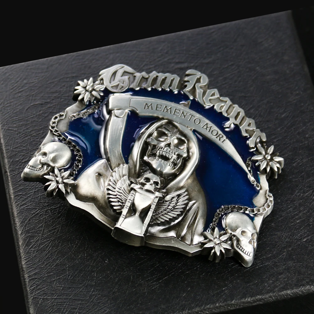 Ремень мужской в стиле панк-рок с пряжкой-черепом шириной 4 см | Дом и сад