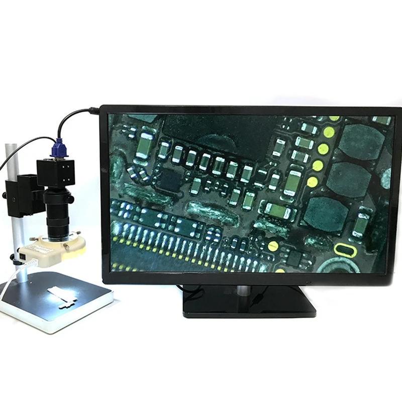 

EU Plug,HD 1080P 2 Million VGA Industrial Microscope Camera Suitable for Welding and Repairing Mobile Phone Motherboard