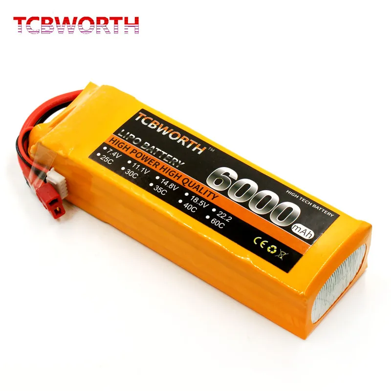 4S RC Toys LiPo аккумулятор 14 8 V 6000mAh 60C литиевые батареи для РУ самолет квадротор