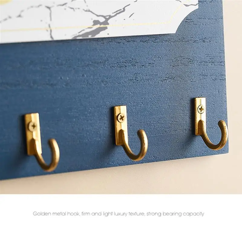 

Wall Hanging Wooden Key Hanger Holder Coat Hook Vintage Hallway Home Space Saving Small Bedroom Door Back Decorative Room Rack