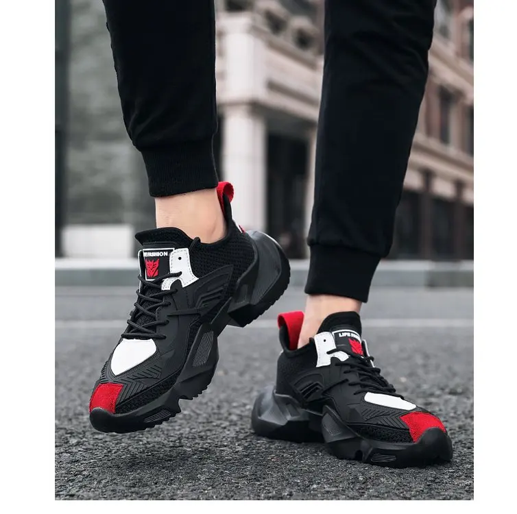 2019 Харадзюку осенние винтажные массивные кроссовки повседневная обувь с сеткой