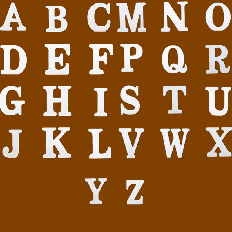 Новый модный Декор с английскими буквами Свадебный алфавит цифровое ремесло Diy