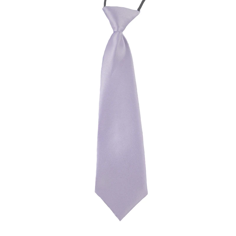 Kid light purple Бренд, мужские галстуки для родителей и детей, синие, фиолетовые, красные галстуки на шею, мужские галстуки на шею, одноцветные регулируемые Галстуки Для Свадьба, деловые, вечерние - Цвет: Kid light purple