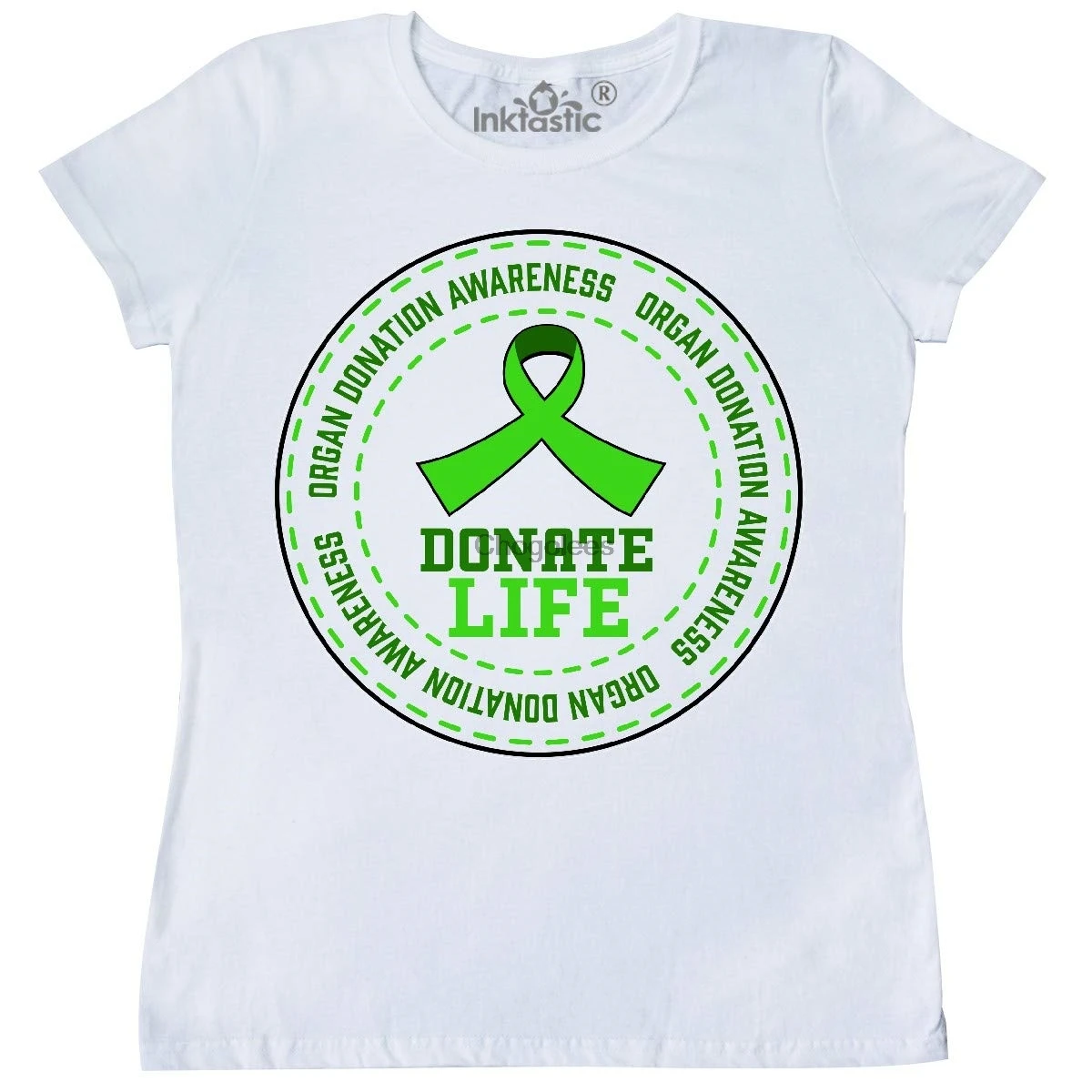 Женская футболка inktastic Donate lifeорган |