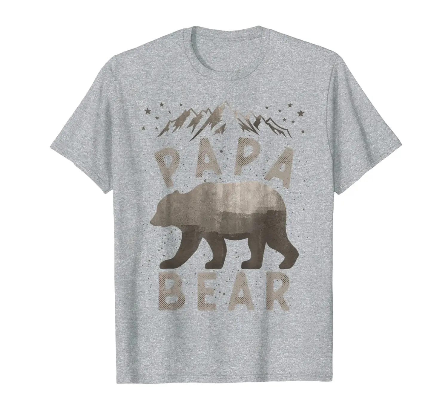 

Mens Papa bear - camping dad hiking daddy Fathers day gifts T-Shirt