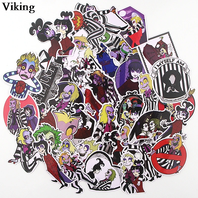 

38 Pcs/set Horror Stickers Cool Stickers For Diary Notebook Scrapbooking Sticker Laptop Luggage Car Sticker PVC Stickers G0193