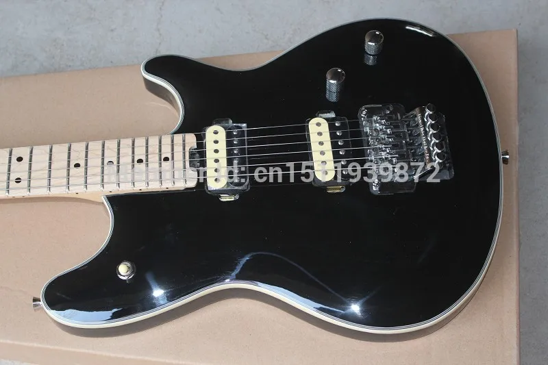 Hardcase высокое качество EVH Вольфганг Электрогитара матовый черный плоский в