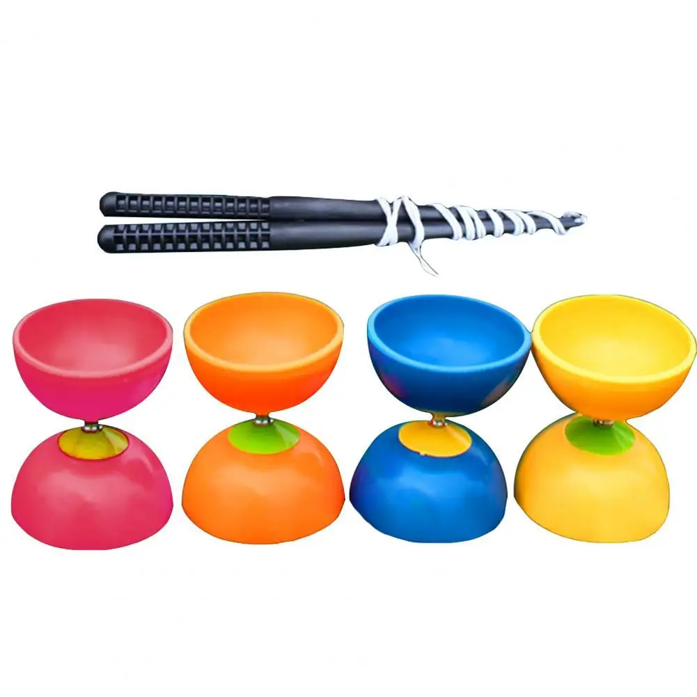 

Funny Chinese YOYO 3 Bearing Clutch Diabolo Set Metal Sticks String Bag Toys perfectly for optimals diabolo play and performance