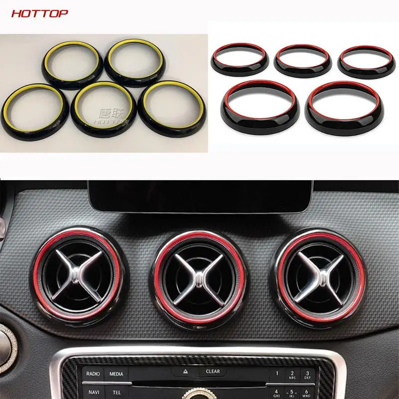 

For Mercedes Benz CLA GLA Class GLA200 CLA220 Double Color Air Conditioning Outlet Vents Frame Ring Modification