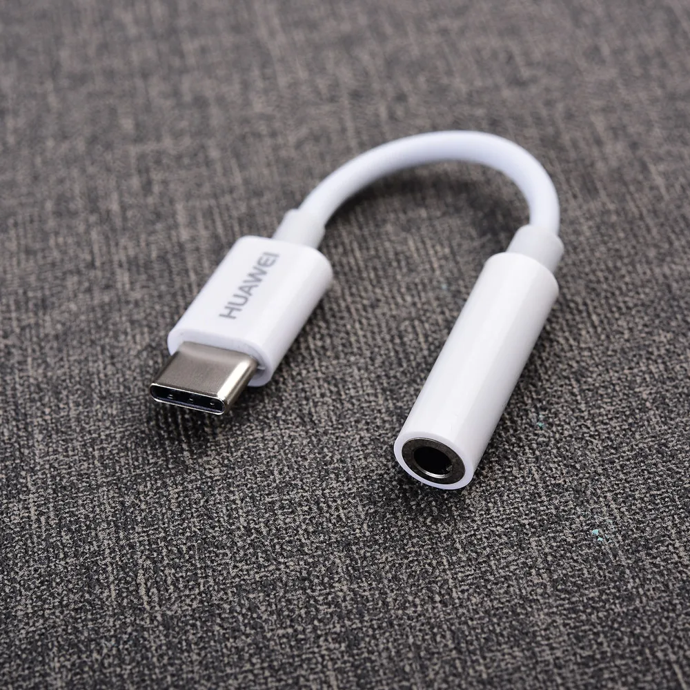 Переходник для наушников Huawei с USB Type C на 3 5 мм оригинальный Aux аудио кабель