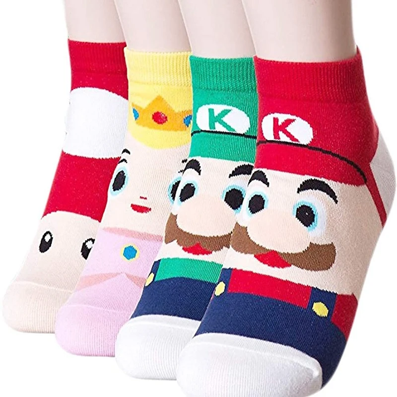 Детские носки из мультфильма Super Mario bros Odyssey Yoshi аниме фигурки героев игрушки для