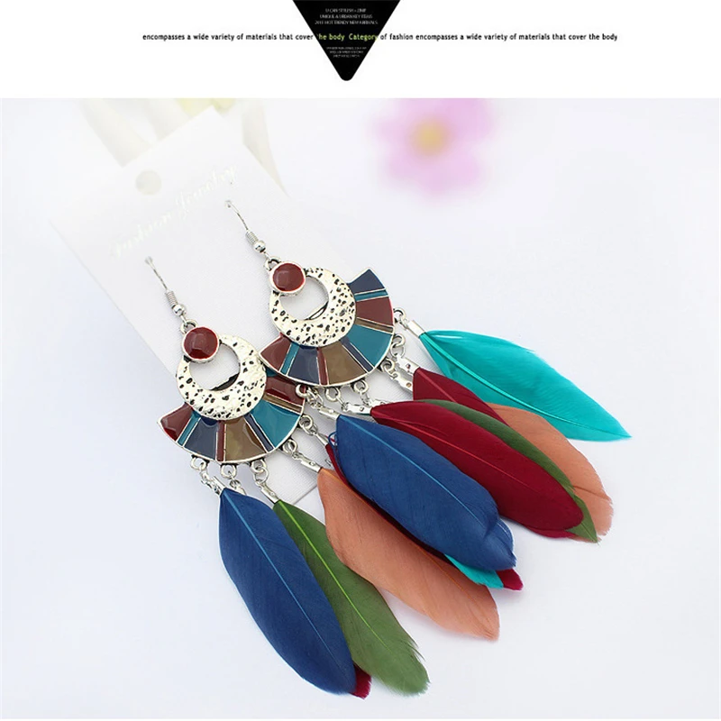 Серьги для женщин длинные веерообразные серьги с кисточками ювелирные изделия