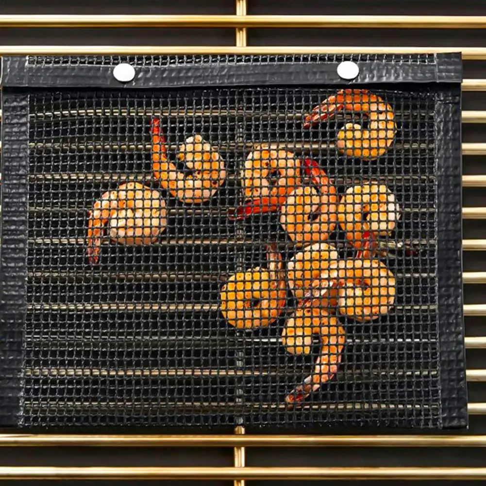 Сетчатая Сумка для барбекю и гриля многоразовый сетчатый мешок из ПТФЭ