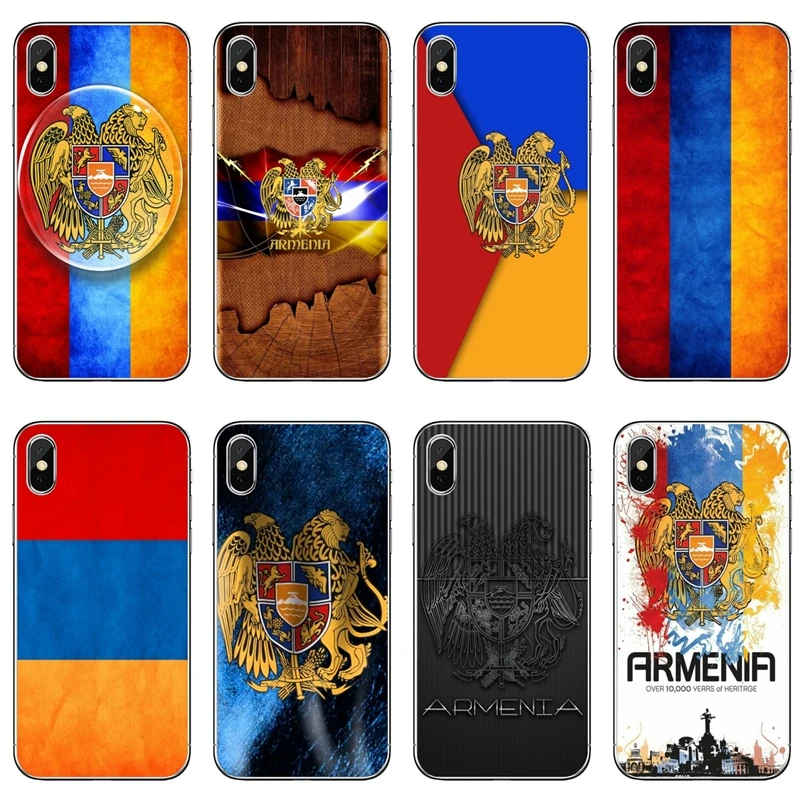 Прозрачный чехол для телефона Armenians Flag Samsung Galaxy A7 A5 A3 J7 J5 Prime pro J3 2018 2017 2016 2015|Бамперы|