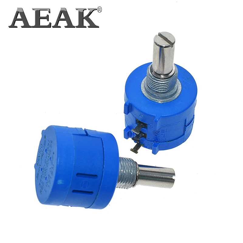 Aeak 3590S Потенциометр переменный резистор 500 1 K, 2K 5K 10K 20K 50K 100K ohm Multiturn потенциометр 3590 102 202 502 103