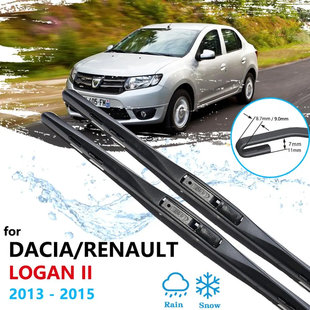 Щетки стеклоочистителя автомобиля для Dacia Renault Logan 2013 2014 2015 II стеклоочистители