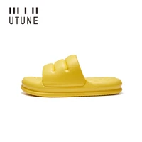 utune sofa slippers for women pillow slides indoor shoes sandals men eva platform 4cm soft