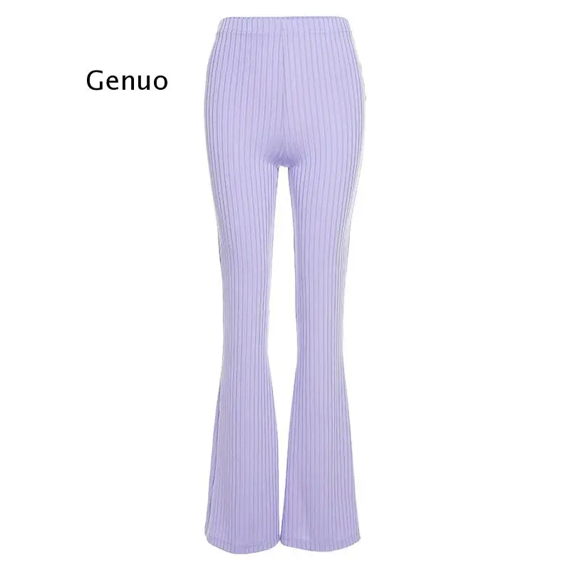 

High Street Casual Solid Wide Leg Pants Women Autumn Fashion Office ladies loose Bottoms Slim Soft Elastic Pants