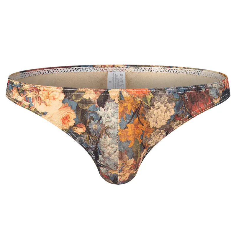 Mens Briefs Sexy Underwear Bikini Jockstrap Breathable Ice Silk Low Waist Underpants Gay Penis Pouch Panties Sleepwear Shorts |