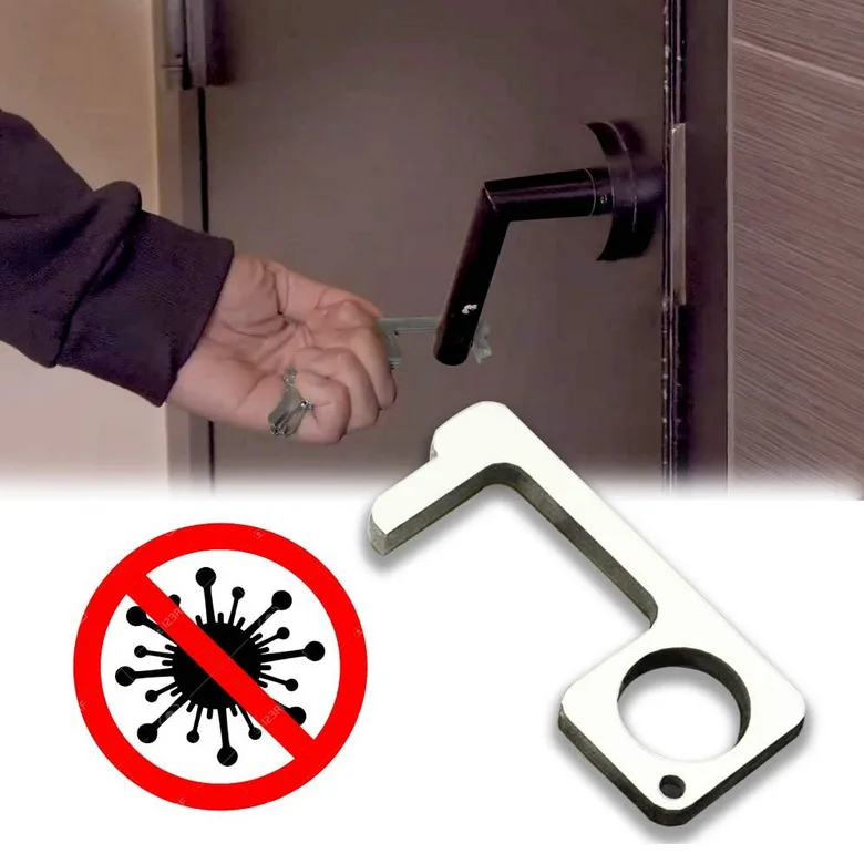 Гигиенический Ручной бесконтактный стилус брелок для ключей кнопка лифта