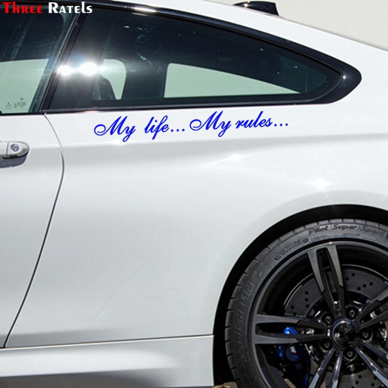 Три трещотки TZ 640 8 5*60 см 1 2 штуки My life... rules... Автомобильные наклейки и