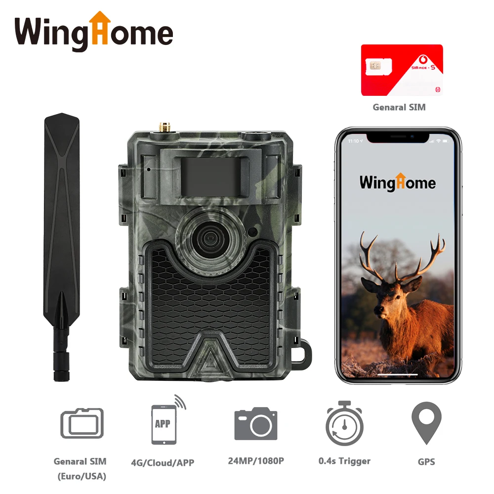 

480Ace 4G Trail Camera Wifi Night Vision Hunting Forest Cameras Photo Trap 1080P Wildlife Cellular Camera Outdoor Surveillance