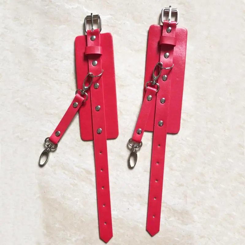 

Vintage Women New Harajuku Corset Straps Metal Clip Leather Punk Hook adjustable ring Handmade Unisex Sock Garter Belt Accessory