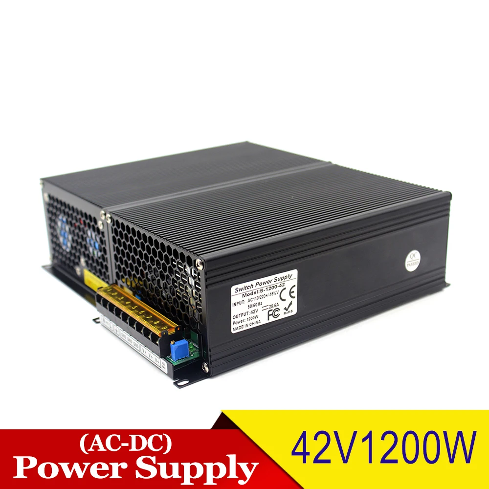 Universal Switching Power Supply DC42V 1200W Transformers 110V 220V AC DC 42V SMPS for CCTV Radio Lighting CNC Router | Обустройство