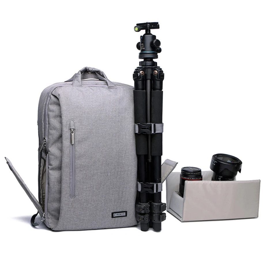 

Повседневный Легкий Рюкзак Roadfisher для мужчин и женщин, для цифровых зеркальных камер, DSLR, дорожная сумка, чехол для Canon, Nikon, Sony