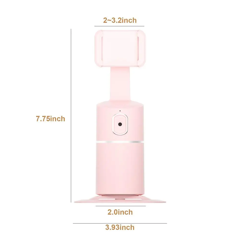 all in one portable smart selfie stick 360 degree rotation auto face object tracking for fullhalfbody camera phone mount hold free global shipping