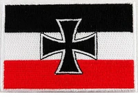hot german navy wwi jack flag iron on patch cross germany embroidered cross %e2%89%88 5 8 3 8 cm