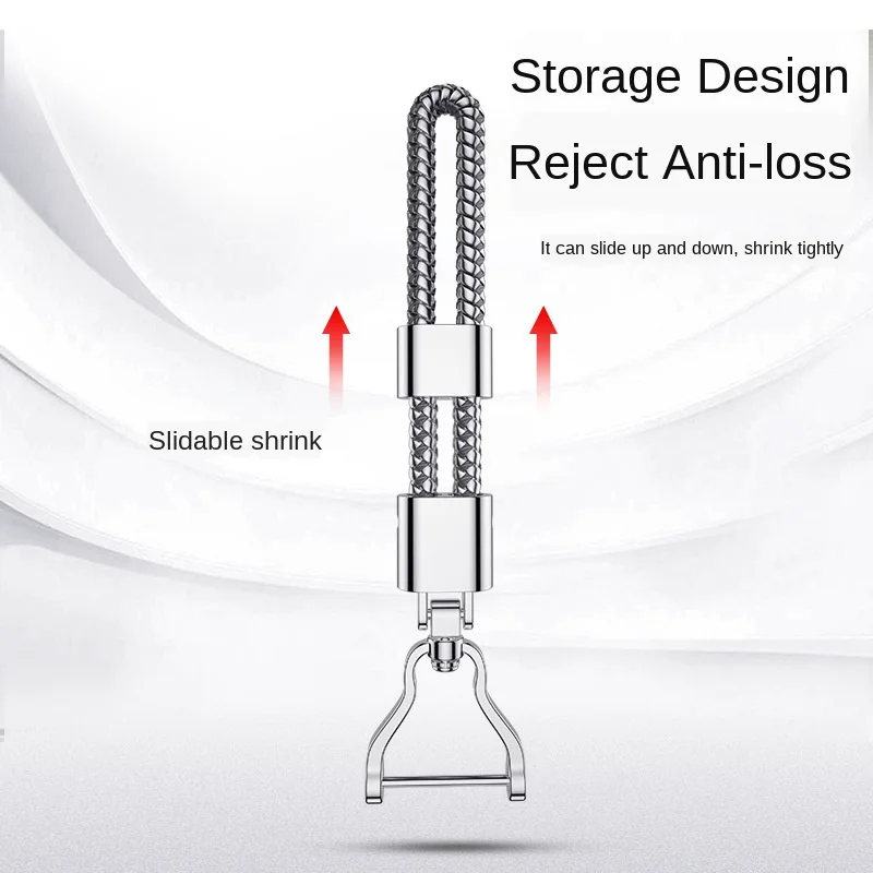 Автомобильная цепочка для ключей новинка плетеная из искусственной кожи