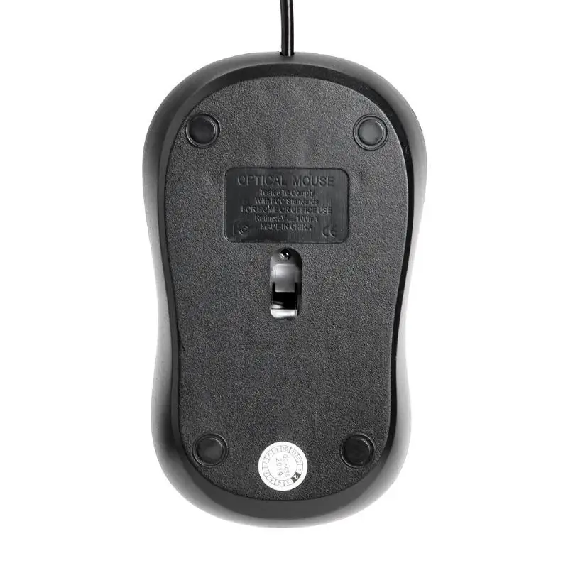 USB черная проводная мышь 1200 dpi, оптическая маленькая игровая мышь, 3 кнопки, легкая эргономичная универсальная компьютерная периферийная техника