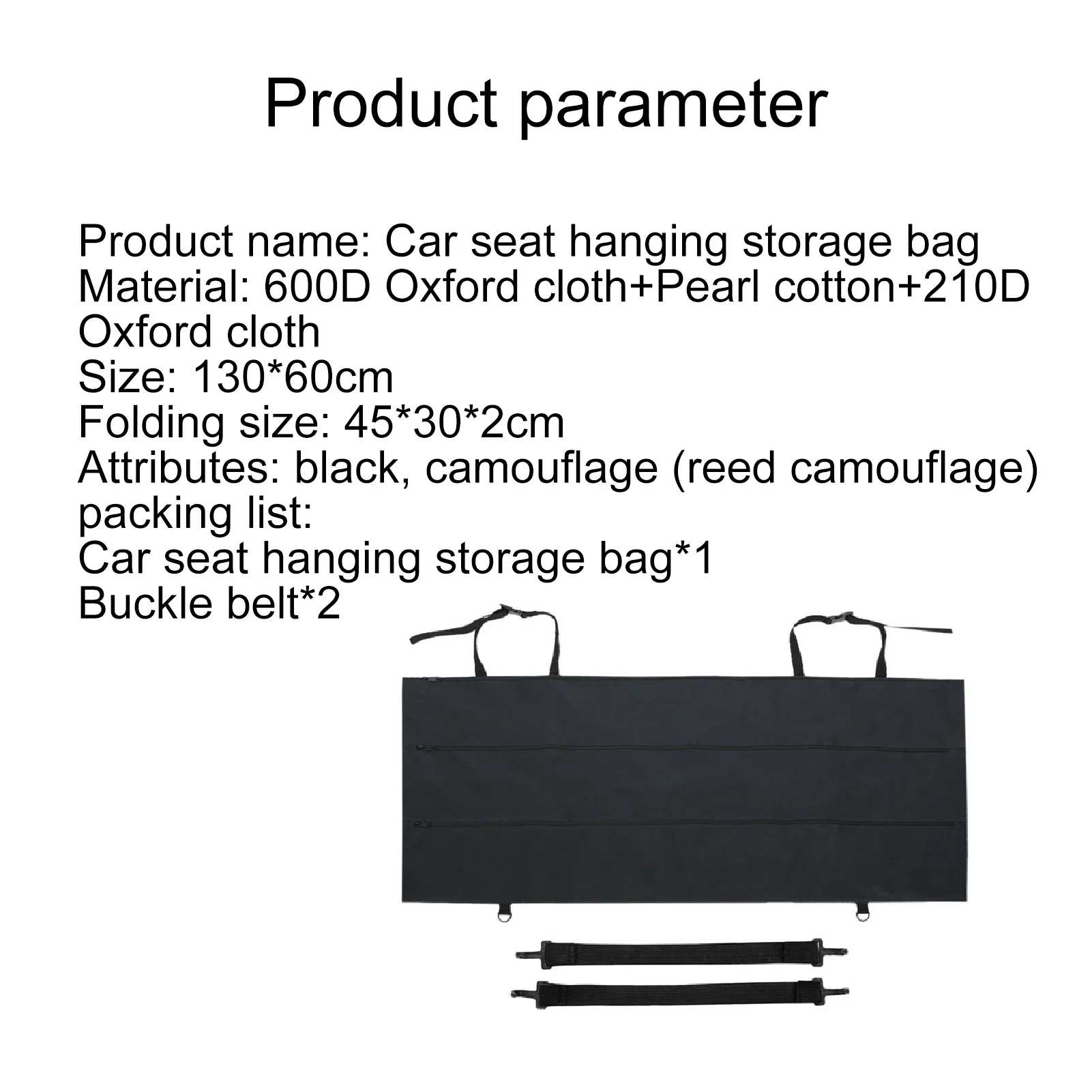 

Backseat Organizer Long Multipurpose Oxford Cloth Car Seat Holding Tool for Umbrella